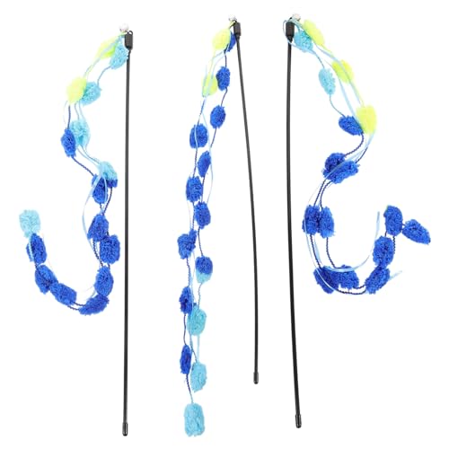 ROMISBABA Interaktives Katzenspielzeug-Set 3er-Pack Katzenspielzeug Plüschstäbe Buntes Teaser-Spielzeug Für Kätzchen ROMISBABA Interaktives Katzenspielzeug-Set 3er-Pack Katzenspielzeug Plüschstäbe Buntes Teaser-Spielzeug Für Kätzchen von ROMISBABA