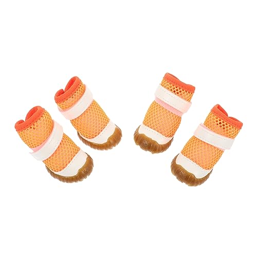 ROMISBABA 4 Stück Haustierschuhe Welpenzubehör Pfotenschutz Regenstiefel für Hunde wasserdichte hundestiefel hundeschuhe hundepflege sommerliche hundestiefel Welpenversorgung PVC Orange ROMISBABA 4 Stück Haustierschuhe Welpenzubehör Pfotenschutz Regenstiefel für Hunde wasserdichte hundestiefel hundeschuhe hundepflege sommerliche hundestiefel Welpenversorgung PVC Orange von ROMISBABA