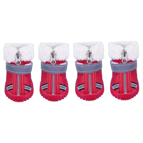 ROMISBABA 4 Stück Herbst Winter Hundeschuhe Hund Trimmer Hundestiefel Haustier Krallenschneider Für Hunde Hundespielzeug Hund Nagelschleifer Hundejacken Hund Nagelfeile Baumwolle Rot ROMISBABA 4 Stück Herbst Winter Hundeschuhe Hund Trimmer Hundestiefel Haustier Krallenschneider Für Hunde Hundespielzeug Hund Nagelschleifer Hundejacken Hund Nagelfeile Baumwolle Rot von ROMISBABA