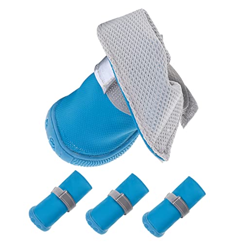 ROMISBABA 4 Stück Schützende Haustierschuhe, Reflektierende Hundestiefel, rutschfeste Hundeschuhe, Hundehaustierschuhe ROMISBABA 4 Stück Schützende Haustierschuhe, Reflektierende Hundestiefel, rutschfeste Hundeschuhe, Hundehaustierschuhe von ROMISBABA