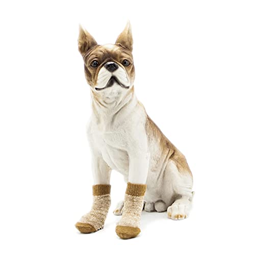 ROMISBABA 4 Stück Teiliges Hundesocken aus Baumwolle rutschfest Atmungsaktiv Pfotenfreundlich Schützend für Innenbereich Mittelgroß Weiche Haustier Pfoten Schutzsocken Kaffee ROMISBABA 4 Stück Teiliges Hundesocken aus Baumwolle rutschfest Atmungsaktiv Pfotenfreundlich Schützend für Innenbereich Mittelgroß Weiche Haustier Pfoten Schutzsocken Kaffee von ROMISBABA