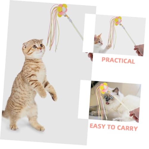 ROMISBABA 4 Stück Teiliges Interaktives Katzenspielzeug mit Bunten Plüschbällen Lustige Katzenangel für Spielerischen Zeitvertreib Fördert Bindung und Beschäftigung der Haustiere Geeignet ROMISBABA 4 Stück Teiliges Interaktives Katzenspielzeug mit Bunten Plüschbällen Lustige Katzenangel für Spielerischen Zeitvertreib Fördert Bindung und Beschäftigung der Haustiere Geeignet von ROMISBABA