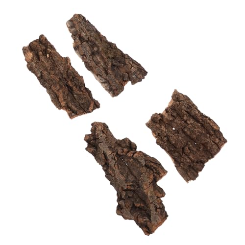 ROMISBABA 4 Stück Teiliges Terrarium aus Natürlicher Baumrinde Langlebige Reptilien Aufzuchtbox für Echsen und Kleintiere Ungiftig und Wasserfest von ROMISBABA