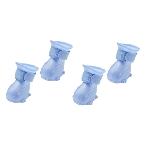 ROMISBABA 4 Stück wasserdichte rutschfeste Hunderegenstiefel aus Tep Material Gepolstert Atmungsaktiv Leicht mit Klettband Großer Hund für Outdoor und Regnerische Tage ROMISBABA 4 Stück wasserdichte rutschfeste Hunderegenstiefel aus Tep Material Gepolstert Atmungsaktiv Leicht mit Klettband Großer Hund für Outdoor und Regnerische Tage von ROMISBABA