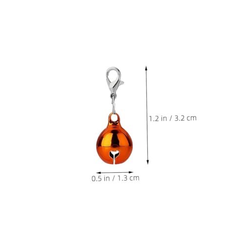 ROMISBABA 45 Stück Teiliges Glocken Set für Haustierhalsbänder Kleine Vintage Bell Anhänger Leichtes Metall Farben für DIY Schlüsselanhänger und Haustierzubehör Langlebig und Klingend von ROMISBABA