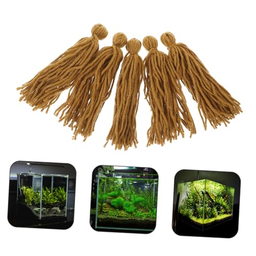 ROMISBABA 5 Stück Laichmopp für Aquarien Fischzuchtmopp zur Eiablage Angelfisch Garnelen Zucht Mop Aquarium Dekoration Mehrfach Verwendbar Braun ROMISBABA 5 Stück Laichmopp für Aquarien Fischzuchtmopp zur Eiablage Angelfisch Garnelen Zucht Mop Aquarium Dekoration Mehrfach Verwendbar Braun von ROMISBABA