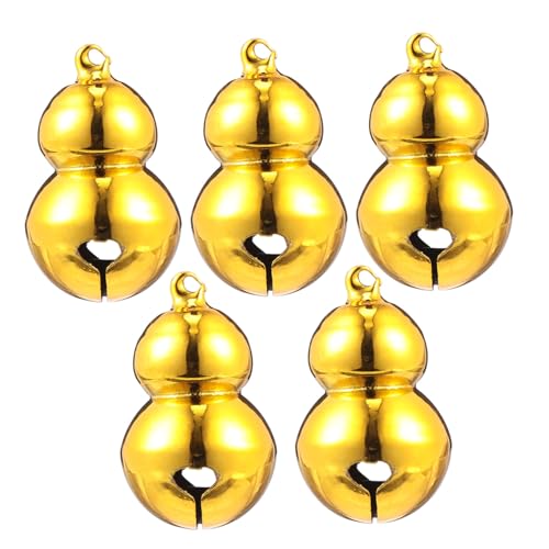 ROMISBABA 5 Stück Teiliges Kupfer Glöckchen in Flaschenkürbis Form Lauter Weihnachtsanhänger für Katzen und Hundehalsband Vielseitige Haustier Dekoration für Weihnachten Rucksack und ROMISBABA 5 Stück Teiliges Kupfer Glöckchen in Flaschenkürbis Form Lauter Weihnachtsanhänger für Katzen und Hundehalsband Vielseitige Haustier Dekoration für Weihnachten Rucksack und von ROMISBABA