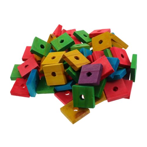 ROMISBABA 50stücke Papagei Holz Kauen Spielzeug Bunte DIY Holzblöcke Für Papageien Sicheres Kauspielzeug Zur Zahnpflege Für Große Vögel Und ROMISBABA 50stücke Papagei Holz Kauen Spielzeug Bunte DIY Holzblöcke Für Papageien Sicheres Kauspielzeug Zur Zahnpflege Für Große Vögel Und von ROMISBABA