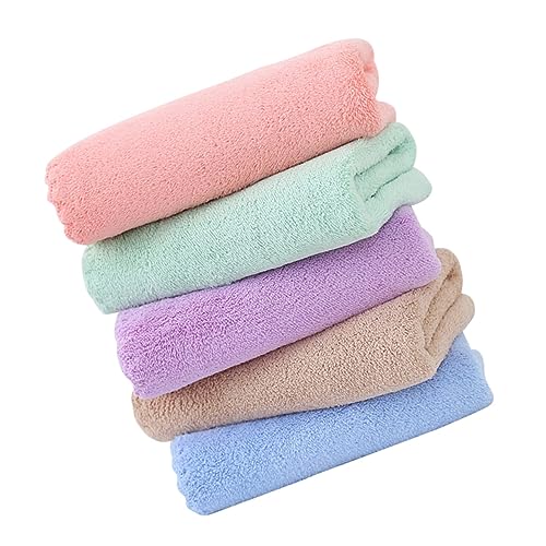 ROMISBABA 5Stücke Haustier Duschtücher aus Wasserabsorbierende Handtücher für Meerschweinchen und Kleine Nager Sanften als Badetuch oder Schlafdecke von ROMISBABA