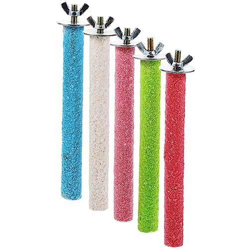 ROMISBABA 5stücke Papageien Sitzstangen Buntes Vogelspielzeug Krallenpflege Und Balance-trainingsspiel Für Wellensittiche Und Andere Kleine Vögel Zufällige Farben von ROMISBABA