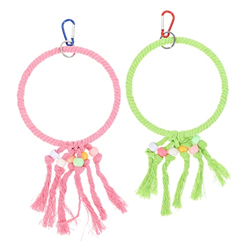 ROMISBABA 6 STK Kletterring Papageienschaukel Vogel stehender Stock Sittichbarsch Käfig Barsch Vogelkäfig schaukeln fliegenwedeler Vogelring Vogelbissspielzeug Vogelschaukelkreis Seil ROMISBABA 6 STK Kletterring Papageienschaukel Vogel stehender Stock Sittichbarsch Käfig Barsch Vogelkäfig schaukeln fliegenwedeler Vogelring Vogelbissspielzeug Vogelschaukelkreis Seil von ROMISBABA