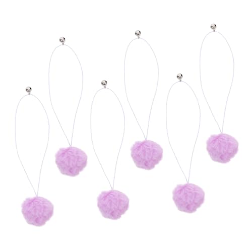 ROMISBABA 6pcs Katzenbäume Baumeln Ballspielzeug Mit Bell Interactive Cat Kratzen Nach Zubehör Plüsch Ersatzkugeln ROMISBABA 6pcs Katzenbäume Baumeln Ballspielzeug Mit Bell Interactive Cat Kratzen Nach Zubehör Plüsch Ersatzkugeln von ROMISBABA