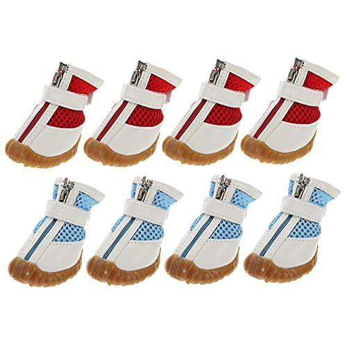 ROMISBABA 8 Stück Haustierschuhe Kleine Hundeschuhe Sommerliche Hundepfote Kleine Welpenschuhe Mesh-Schuhe Für Haustiere Haustier Stiefel Sommerschuhe Für Welpen Hundestiefel Gummi ROMISBABA 8 Stück Haustierschuhe Kleine Hundeschuhe Sommerliche Hundepfote Kleine Welpenschuhe Mesh-Schuhe Für Haustiere Haustier Stiefel Sommerschuhe Für Welpen Hundestiefel Gummi von ROMISBABA