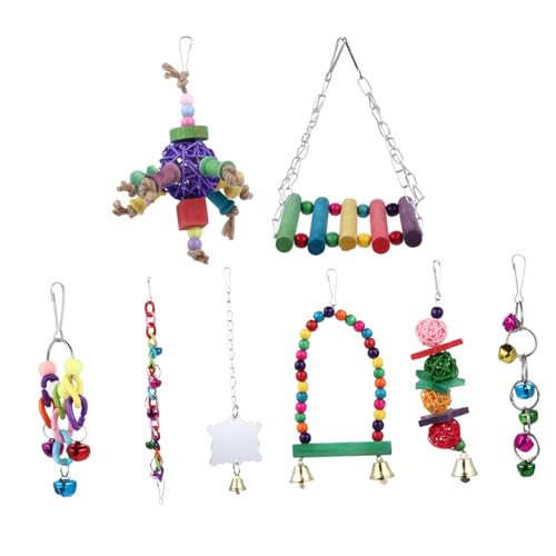 ROMISBABA 8 Stück Papagei Hängend Bunt Drinnen Kauen Haustier-Vogel-schaukel- Haustier Vogel Haustier -papageienspielzeug Vogelschwungspielzeug Colorful Hölzern ROMISBABA 8 Stück Papagei Hängend Bunt Drinnen Kauen Haustier-Vogel-schaukel- Haustier Vogel Haustier -papageienspielzeug Vogelschwungspielzeug Colorful Hölzern von ROMISBABA