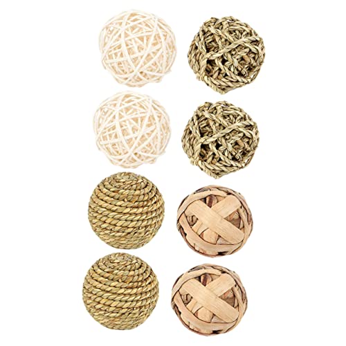 ROMISBABA 8 Stück Teiliges Kauspielzeug aus Natürlichem Rattan für Hamster Meerschweinchen Kaninchen Zahnpflegendes Geruchloses Molaren zur Zahnabnutzung und Beschäftigung Kleiner Nagetiere ROMISBABA 8 Stück Teiliges Kauspielzeug aus Natürlichem Rattan für Hamster Meerschweinchen Kaninchen Zahnpflegendes Geruchloses Molaren zur Zahnabnutzung und Beschäftigung Kleiner Nagetiere von ROMISBABA
