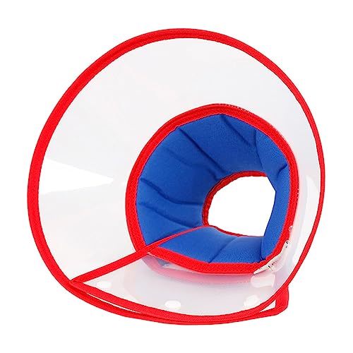 ROMISBABA Anti-Biss-Halsmaske Halsband Hund beruhigend für Hunde Maulkörbe Nacken klein hundekragen hundehalstuch Dog hundehalsband Haustier Anti-Leck-Hundehalsband Hund pp Blatt Blue von ROMISBABA