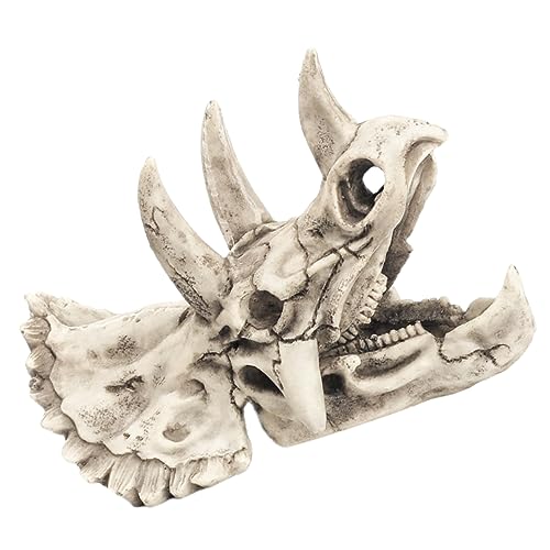 ROMISBABA Aquarium Dinosaurier Schädel Dekoration Resin Hiding Cave für Fischtank Skelett Fischversteck Ornament für Aquarien und Terrarien ROMISBABA Aquarium Dinosaurier Schädel Dekoration Resin Hiding Cave für Fischtank Skelett Fischversteck Ornament für Aquarien und Terrarien von ROMISBABA
