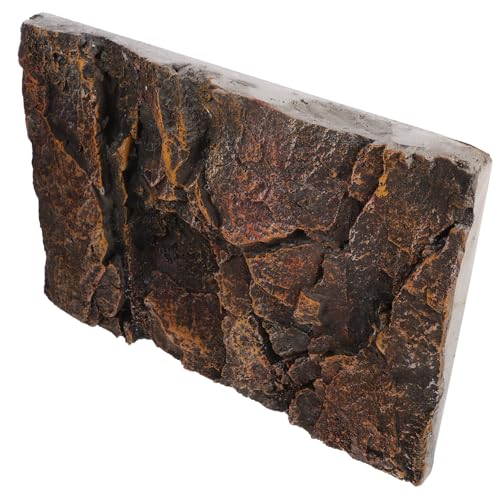ROMISBABA Aquarium Hintergrundplatte Fischbecken Dekorationsboard Reptilien Terrarium Rückwand Lebensechte Steinoptik Leichte von ROMISBABA
