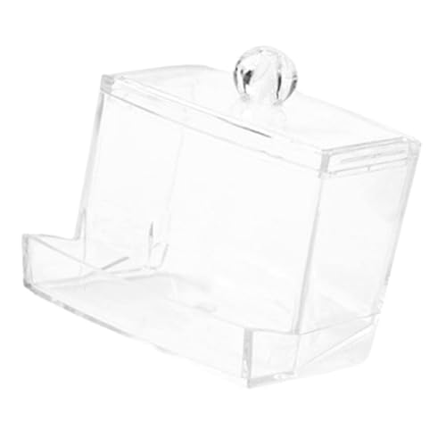 ROMISBABA Automatischer Futterspender aus Acryl für Hühner und Vögel Klarer Futterbehälter mit Schraubbefestigung Verschleißfest Auslaufsicher für Rutin hühner Papageien und Tauben von ROMISBABA