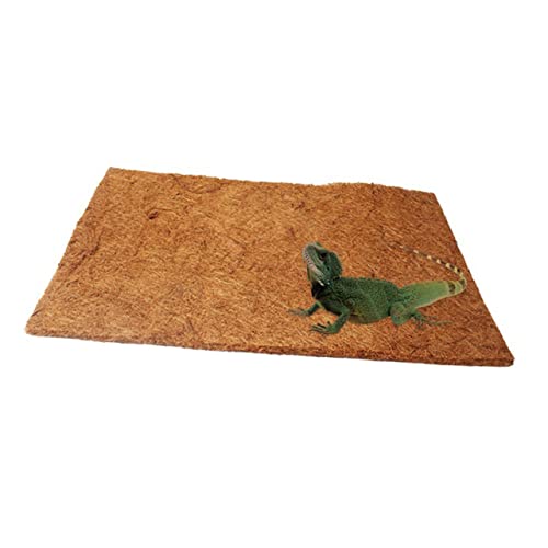 ROMISBABA Reptilienteppich Leopardengecko Einstreu 50x30cm Kokosmatte und pflegeleicht von ROMISBABA