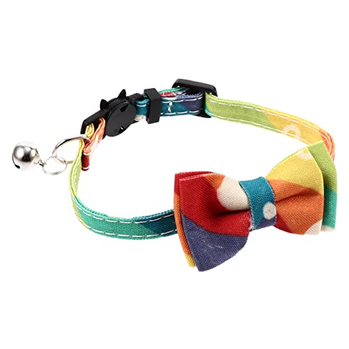 ROMISBABA Bunte Katzenhalsband mit Schleife Verstellbares Leichtes für aus Hochwertigem und Atmungsaktivem für Katzenrassen ROMISBABA Bunte Katzenhalsband mit Schleife Verstellbares Leichtes für aus Hochwertigem und Atmungsaktivem für Katzenrassen von ROMISBABA