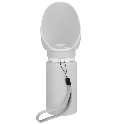 ROMISBABA Faltbare Auslaufsichere Hundetrinkflasche aus Tragbarer Wasserspender mit Einhandbedienung für Outdoor Wandern Camping Praktische Hundetränke Unterwegs von ROMISBABA