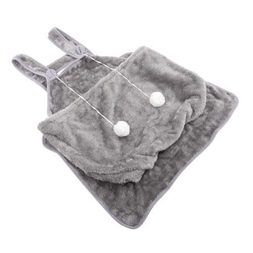 ROMISBABA Fleece Katzen Tragetasche mit Umhang Leichter Katzenträgerbeutel für Kleine Haustiere Pelzschutz Schutzschürze zum Halten und Schlafen Vielseitig für Katzen Kaninchen und Welpen von ROMISBABA