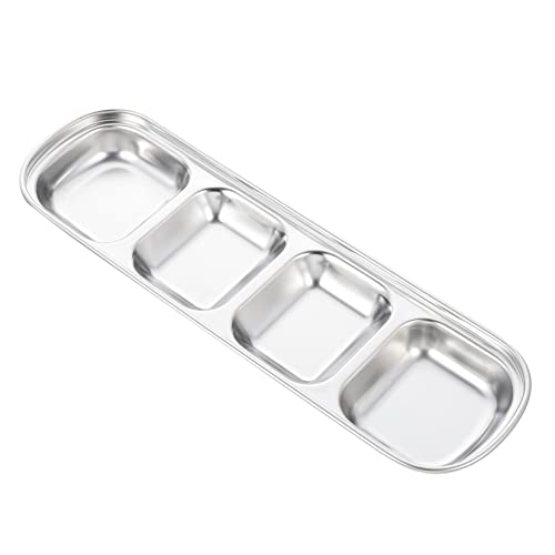ROMISBABA Futternapf Für Hamster Kleiner Futterautomat Sittich Schüssel Papageienschale Saucen-dip-schüssel Geteilte Speiseschüssel Lebensmittelbehälter Dip-Sauce Silver Rostfreier Stahl ROMISBABA Futternapf Für Hamster Kleiner Futterautomat Sittich Schüssel Papageienschale Saucen-dip-schüssel Geteilte Speiseschüssel Lebensmittelbehälter Dip-Sauce Silver Rostfreier Stahl von ROMISBABA
