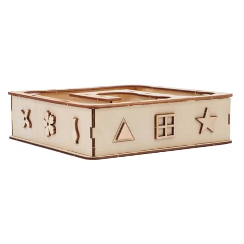 ROMISBABA Geräumiges Hamster Labyrinth Holzspielzeug mit Tunnelsystem für Kleine Nager Robust bei Biss und Natürlicher Holzbau für Meerschweinchen Mäuse und Hamster zur Bewegung und von ROMISBABA