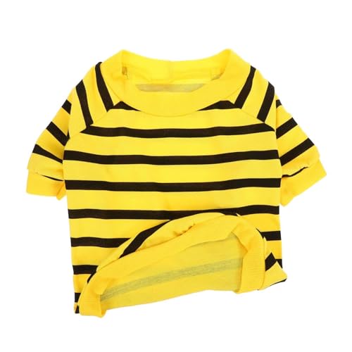 ROMISBABA Niedliche Hundebekleidung Hunde-T-Shirt mit Streifen atmungsaktives Haustier-Shirt Welpen-Outfit bequem für Reisen oder den Alltag ROMISBABA Niedliche Hundebekleidung Hunde-T-Shirt mit Streifen atmungsaktives Haustier-Shirt Welpen-Outfit bequem für Reisen oder den Alltag von ROMISBABA