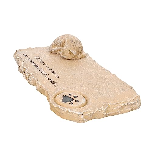 ROMISBABA Katzen-gedenkstein Handgefertigt Kunstharz Haustier-grabstein Ornament Für Den Garten Oder Den Innenbereich von ROMISBABA
