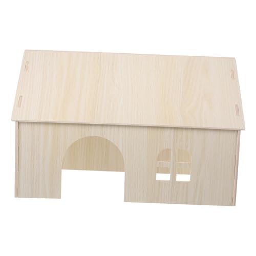 ROMISBABA Großes Holzhäuschen für Meerschweinchen und Hamster Natürliches Holzspielzeug als Versteck und Schlafplatz Langlebiges Nagerhaus für Chinchillas Vielseitiges Kleintierspielzeug ROMISBABA Großes Holzhäuschen für Meerschweinchen und Hamster Natürliches Holzspielzeug als Versteck und Schlafplatz Langlebiges Nagerhaus für Chinchillas Vielseitiges Kleintierspielzeug von ROMISBABA