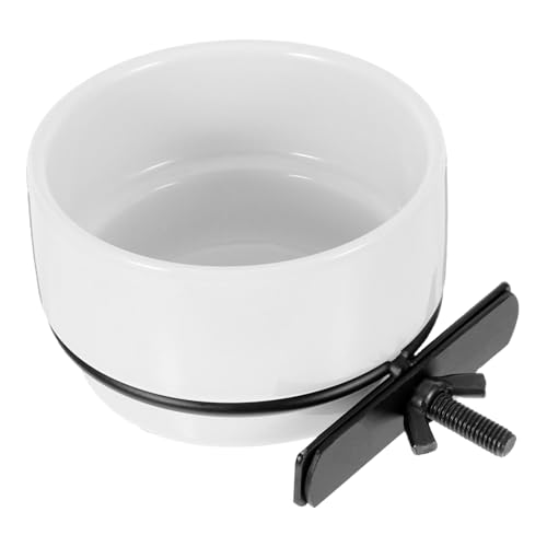 ROMISBABA Hängender Futternapf für Vögel Keramik Vogelkäfig Futter und Wassernapf Abnehmbar Vielseitig für Papageien und Garten Weiß ROMISBABA Hängender Futternapf für Vögel Keramik Vogelkäfig Futter und Wassernapf Abnehmbar Vielseitig für Papageien und Garten Weiß von ROMISBABA