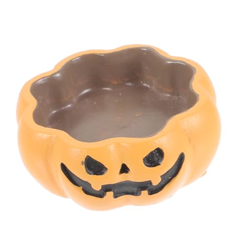 ROMISBABA Halloween Reptilien Wasserschale Kürbis Design Futter und Wassernapf für Schildkröten Bartagame Eidechsen und Schlangen Glatte Oberfläche Langlebig Geeignet für Terrarien Kleine von ROMISBABA