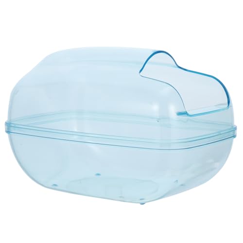 ROMISBABA Hamster Badewanne Sandbadschale Transparent Abnehmbare Sandbadwanne für Hamster und Kleine Haustiere Kompakte Badewanne für Hamsterkäfig Geeignet für Chinchillas und von ROMISBABA