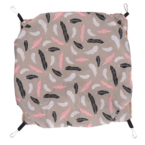 ROMISBABA Hamster Hängematte Nest Bett meerschweinchen versteck ausgestopft Haustiere Hamster schaukel pet Bed Haustier-Hamster-Hängematte Hamster-Plüsch-Hängematte Kaninchen Plüsch Brown von ROMISBABA