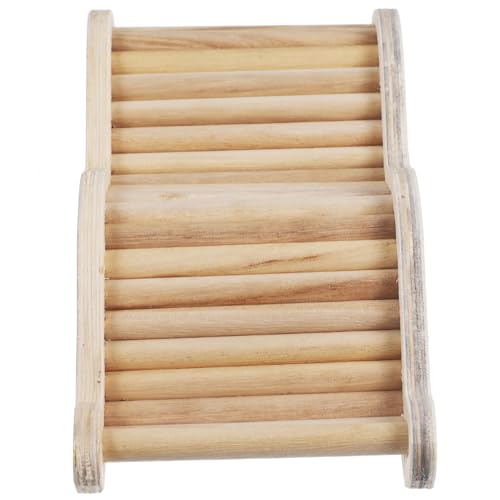 ROMISBABA Hamsterleiter Holz Für Hamster Rennmäuse Mäuse Klettern Spielzeug Hamsterkäfigleiter Ausweichen Chinchilla-Leiter Kletterbrett Haustier von ROMISBABA