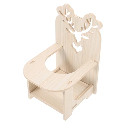 ROMISBABA Kleintier Futterstuhl Aus Holz Für Meerschweinchen Und Hamster Miniatur Haustier Spielzeug Als Dekoration Und Fotorequisit Für Kleine Haustiere Leicht Und Tragbar Für ROMISBABA Kleintier Futterstuhl Aus Holz Für Meerschweinchen Und Hamster Miniatur Haustier Spielzeug Als Dekoration Und Fotorequisit Für Kleine Haustiere Leicht Und Tragbar Für von ROMISBABA