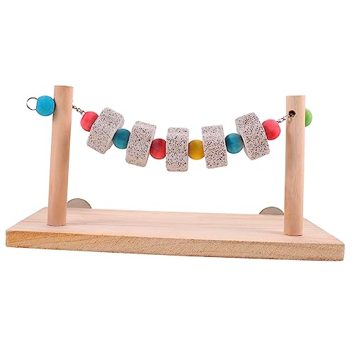 ROMISBABA Hamster Spielplatz aus Holz Kreatives Papageienständer für Kleine Haustiere und Langlebig für Nager Fördert Käfig ROMISBABA Hamster Spielplatz aus Holz Kreatives Papageienständer für Kleine Haustiere und Langlebig für Nager Fördert Käfig von ROMISBABA