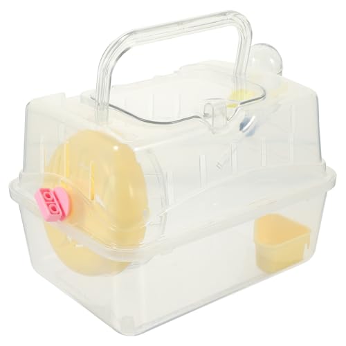 ROMISBABA Hamster Transportbox Transparent Tragbar mit Großem Dach Kleintier Gehege für Hamster Meerschweinchen und Kleine Haustiere Leicht zu Reinigen für Unterwegs ROMISBABA Hamster Transportbox Transparent Tragbar mit Großem Dach Kleintier Gehege für Hamster Meerschweinchen und Kleine Haustiere Leicht zu Reinigen für Unterwegs von ROMISBABA