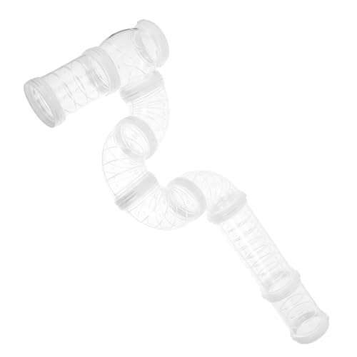 ROMISBABA Hamster Tunnel DIY Spielröhre Transparent Biegsam Haustier Rohrspielzeug für Mäuse Kleine Tiere Bewegung Erweiterung Außenbereich von ROMISBABA