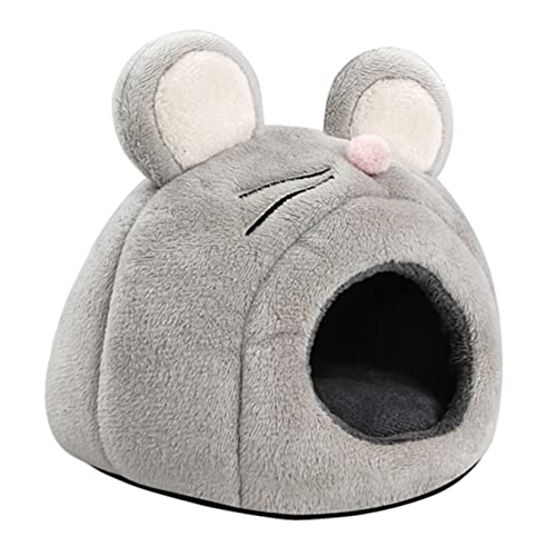 ROMISBABA Hamster Versteck Plüsch Warmes Haus für Chinchillas Mäuse und Kleine Tiere Niedliches Cartoon Design Kuschelige Schlafhöhle für Winter ROMISBABA Hamster Versteck Plüsch Warmes Haus für Chinchillas Mäuse und Kleine Tiere Niedliches Cartoon Design Kuschelige Schlafhöhle für Winter von ROMISBABA