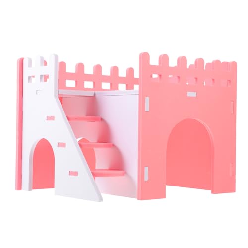 ROMISBABA Hamster Versteck aus Massivem Holz Kleines Haustierhaus mit Glatten Kanten Sichere Rückzugsvilla für Hamster Chinchillas Rennmäuse und Meerschweinchen Rosa Farbe Gemütliches ROMISBABA Hamster Versteck aus Massivem Holz Kleines Haustierhaus mit Glatten Kanten Sichere Rückzugsvilla für Hamster Chinchillas Rennmäuse und Meerschweinchen Rosa Farbe Gemütliches von ROMISBABA