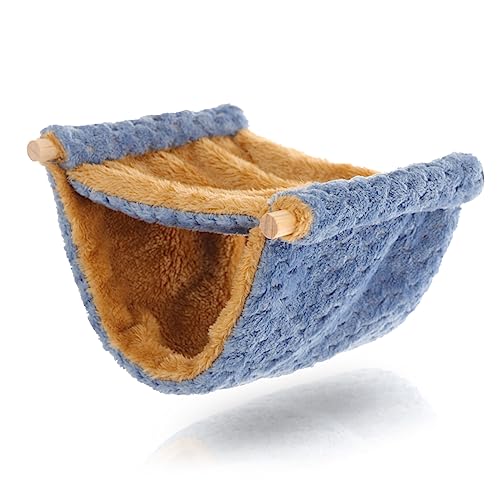 ROMISBABA Hamster warme Hängematte Hamsterspielzeug Bettwäsche Käfige für Meerschweinchen Hamster zubehör hamsterbett Käfig Hamster Hängematte Entzückende Chinchilla-Hängematte Flanell Blue ROMISBABA Hamster warme Hängematte Hamsterspielzeug Bettwäsche Käfige für Meerschweinchen Hamster zubehör hamsterbett Käfig Hamster Hängematte Entzückende Chinchilla-Hängematte Flanell Blue von ROMISBABA