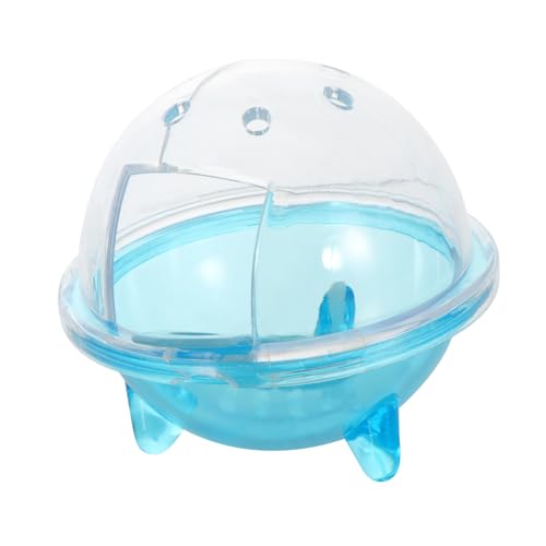 ROMISBABA Hamsterbad Sandbad für Hamster Chinchilla-Staubbadbehälter Haustier Badewanne Röhren Hamster klo Hamster sandbad Hamster-Sandbadform Heimtierbedarf Hamsterwaschbecken Plastik Blue von ROMISBABA