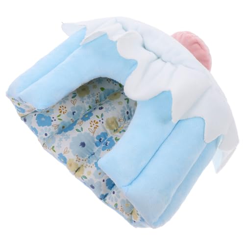 ROMISBABA Entzückendes Kleintierbett Hamsternest Chinchillahaus Meerschweinchenbett Dekorative Hamsterhütte Heimtierbedarf von ROMISBABA