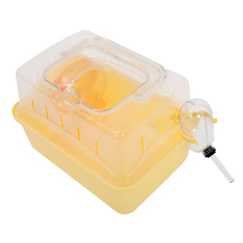 ROMISBABA Haustierkäfig für Hamster Transportbox für Haustiere mit Wasserspender Meerschweinchen-Koffer für die Reise leicht zu tragen für Ausflüge ROMISBABA Haustierkäfig für Hamster Transportbox für Haustiere mit Wasserspender Meerschweinchen-Koffer für die Reise leicht zu tragen für Ausflüge von ROMISBABA