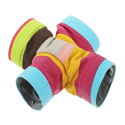 ROMISBABA Hamsterspieltunnel Hamster hamsterspielzeug Pet Relaxation Toy Chinchilla-Tunnel Hamstertunnel mit 3 Löchern Eichhörnchen-Tunnel- Faltbarer Hasentunnel Segeltuch ROMISBABA Hamsterspieltunnel Hamster hamsterspielzeug Pet Relaxation Toy Chinchilla-Tunnel Hamstertunnel mit 3 Löchern Eichhörnchen-Tunnel- Faltbarer Hasentunnel Segeltuch von ROMISBABA