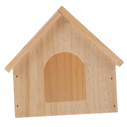 ROMISBABA Hamster Supply Meerschweinchen Holzhütte Haustier warmes Nest Holz Hamsterhaus Stabiler Unterschlupf für glückliche Hamster Spielzeit ROMISBABA Hamster Supply Meerschweinchen Holzhütte Haustier warmes Nest Holz Hamsterhaus Stabiler Unterschlupf für glückliche Hamster Spielzeit von ROMISBABA