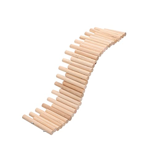 ROMISBABA Indoor Hamster Leiter Spielzeug Holz Zaun für Haustier Käfig Dekorative Log Dekorationen von ROMISBABA